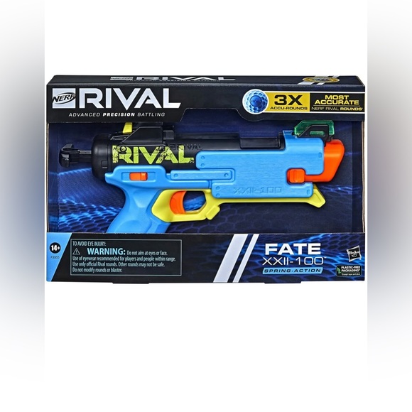 Nerf Rival Fate XXII-100 Blaster Toy Gun with Adjustable Rear Sight - Picture 8 of 8